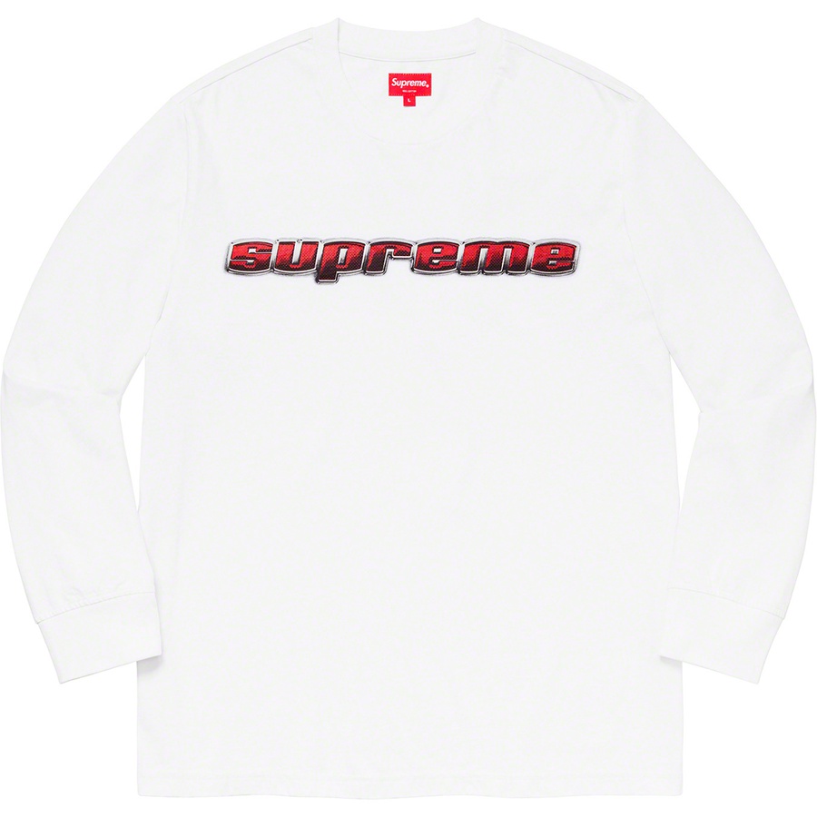 Details on Chrome Logo L S Top White from fall winter 2019 (Price is $78)