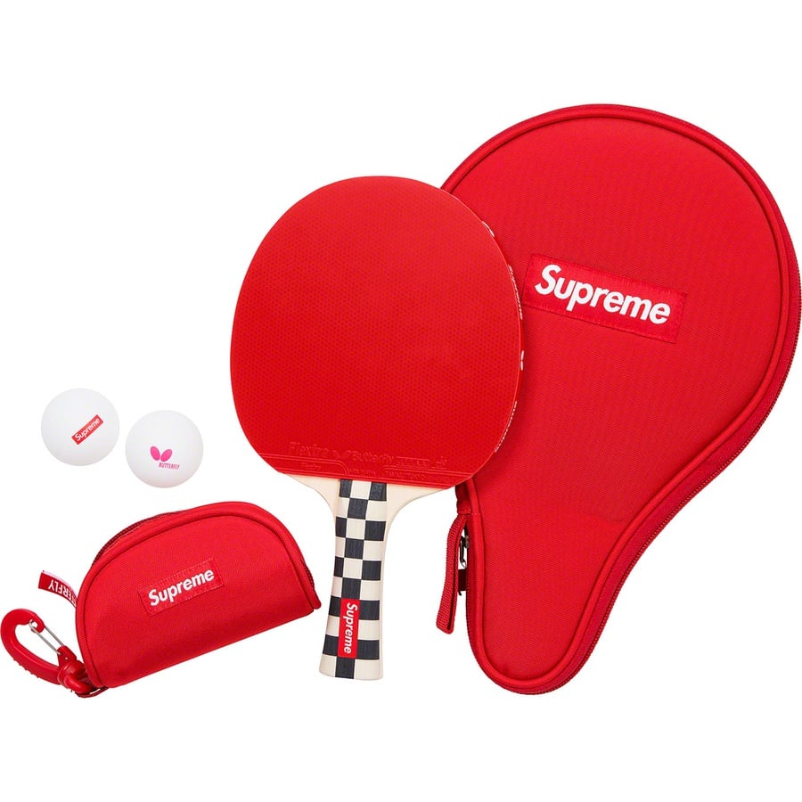 Details on Supreme Butterfly Table Tennis Racket Set Checkerboard from fall winter
                                                    2019 (Price is $198)