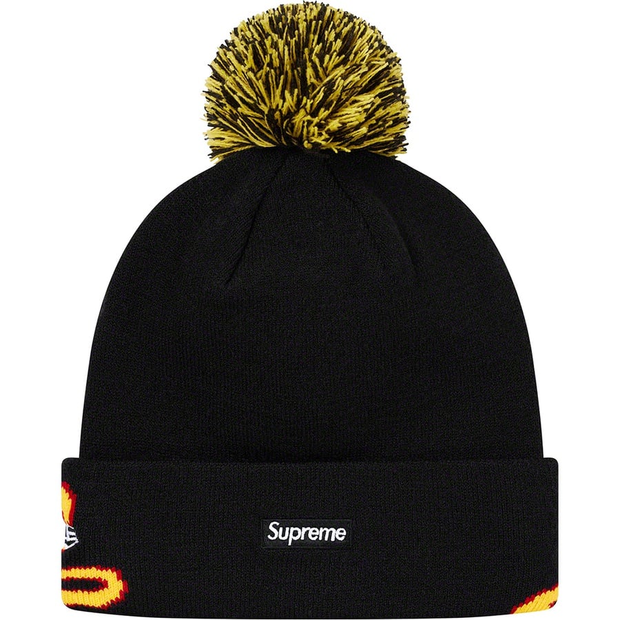 Details on New Era Script Cuff Beanie Black from fall winter 2019 (Price is $38)