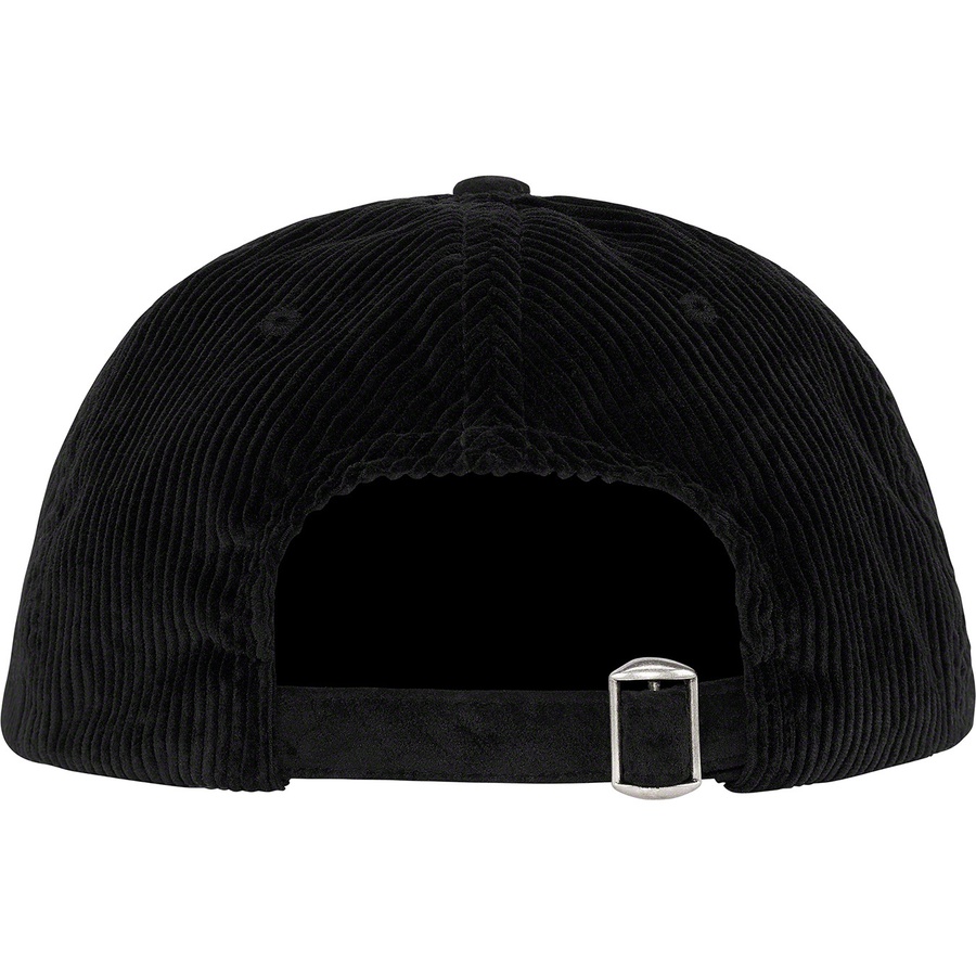 Supreme Classic Logo Corduroy 6-Panel (FW19) - Black - $54