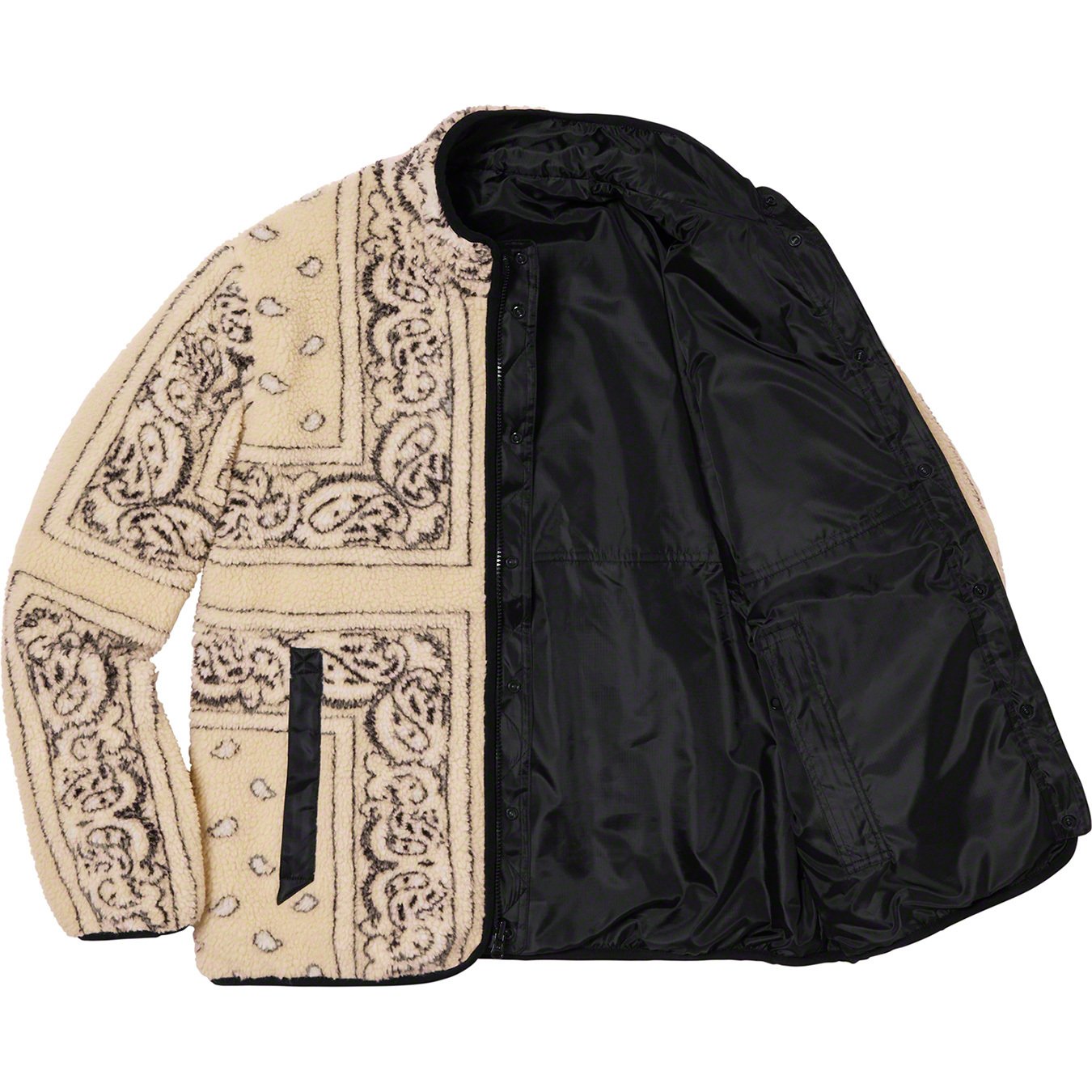 Reversible Bandana Fleece Jacket - Supreme Community