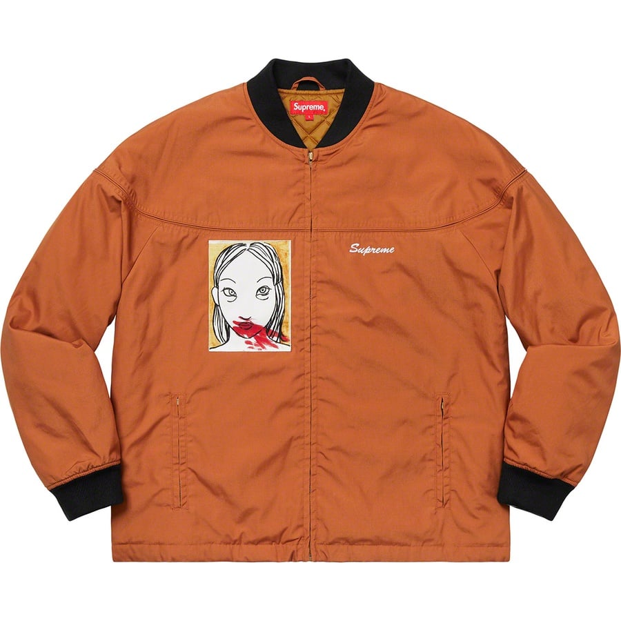 Details on Mug Shot Crew Jacket Burnt Orange from fall winter
                                                    2019 (Price is $228)