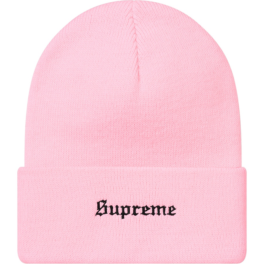 Details on Supreme Ben Davis Beanie Pink from fall winter 2019 (Price is $38)