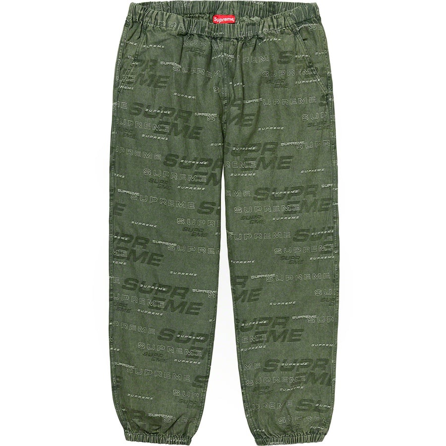 Details on Dimensions Logo Denim Skate Pant Green from fall winter 2019 (Price is $138)