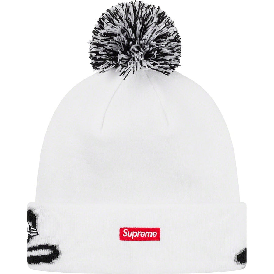 Details on New Era Script Cuff Beanie White from fall winter 2019 (Price is $38)