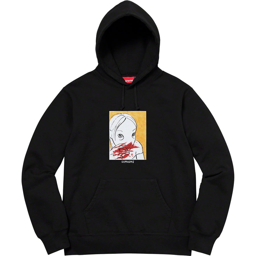 Details on Nose Bleed Hooded Sweatshirt Black from fall winter
                                                    2019 (Price is $168)