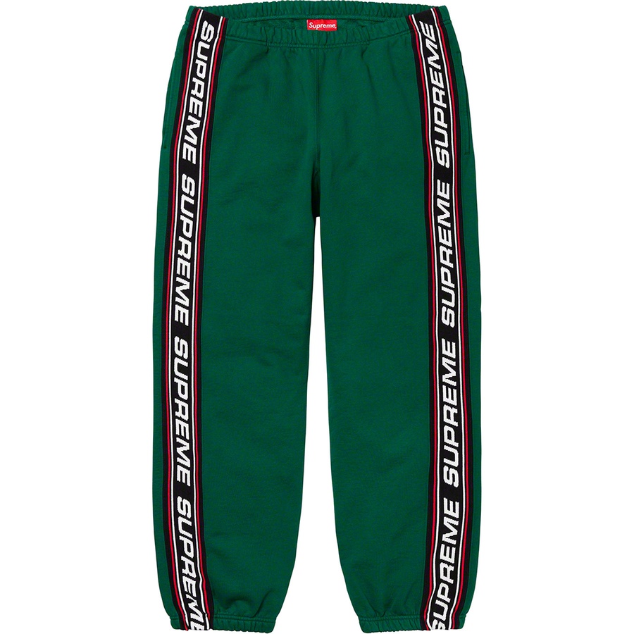 Details on Text Rib Sweatpant Dark Green from fall winter 2019 (Price is $148)