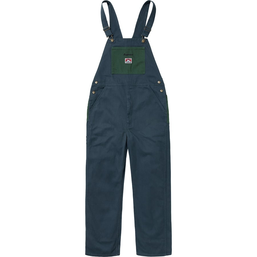 Details on Supreme Ben Davis Overalls Navy from fall winter
                                                    2019 (Price is $188)