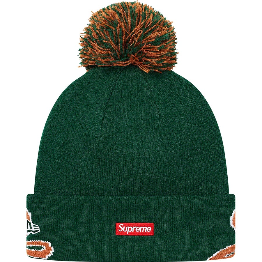 Details on New Era Script Cuff Beanie Dark Green from fall winter
                                                    2019 (Price is $38)