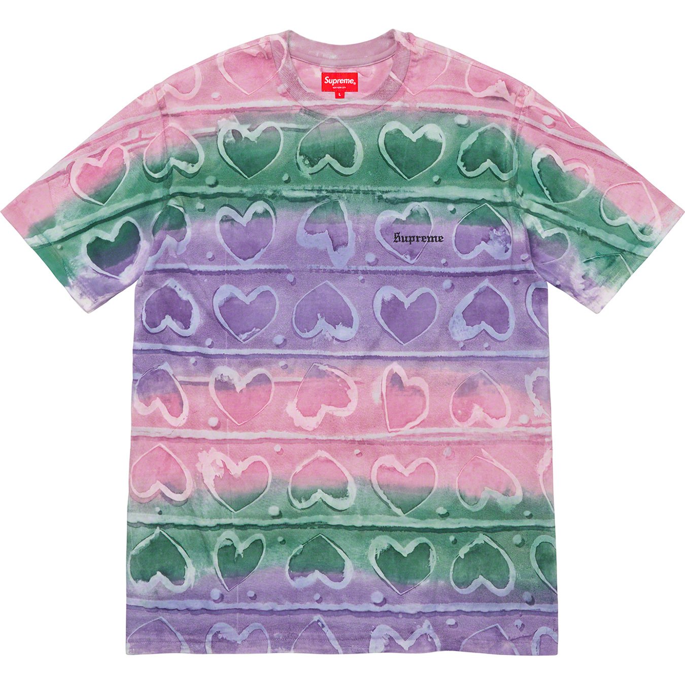 Hearts Dyed S/S Top - Supreme Community