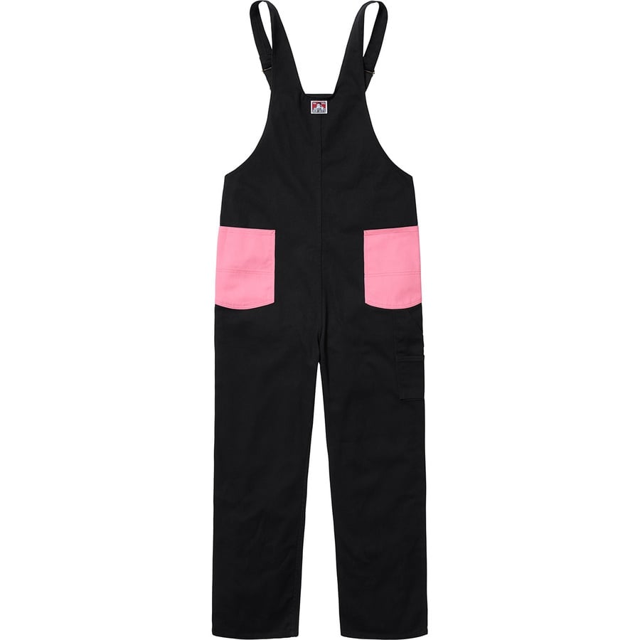 Details on Supreme Ben Davis Overalls Black from fall winter
                                                    2019 (Price is $188)