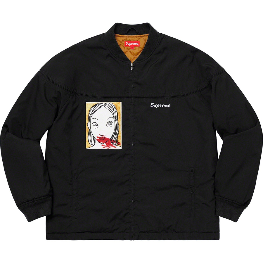 Details on Mug Shot Crew Jacket Black from fall winter 2019 (Price is $228)