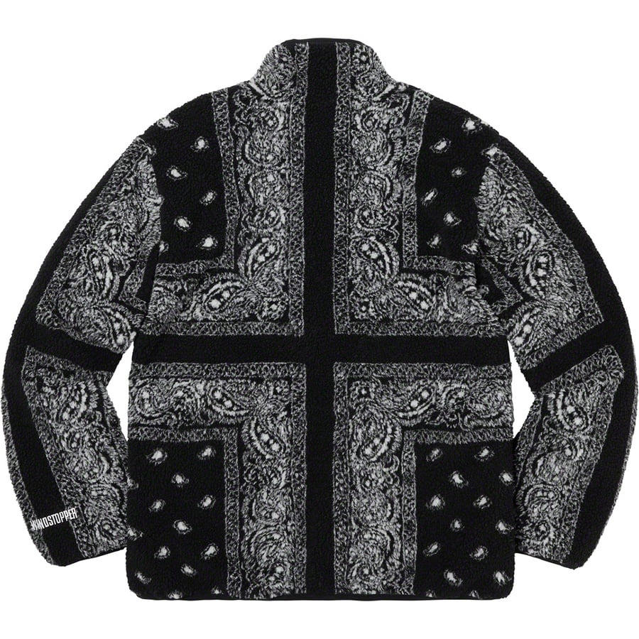 Details on Reversible Bandana Fleece Jacket Black from fall winter
                                                    2019 (Price is $228)