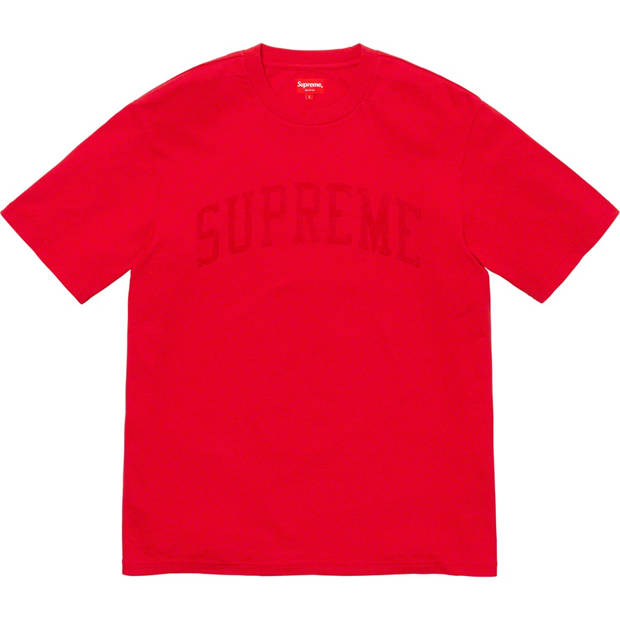 Details on Chenille Arc Logo S S Top Red from fall winter 2019 (Price is $78)