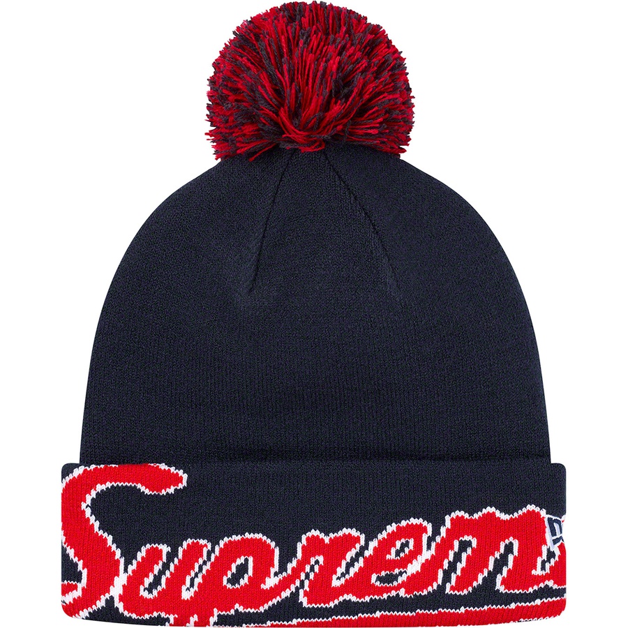 Details on New Era Script Cuff Beanie Navy from fall winter 2019 (Price is $38)