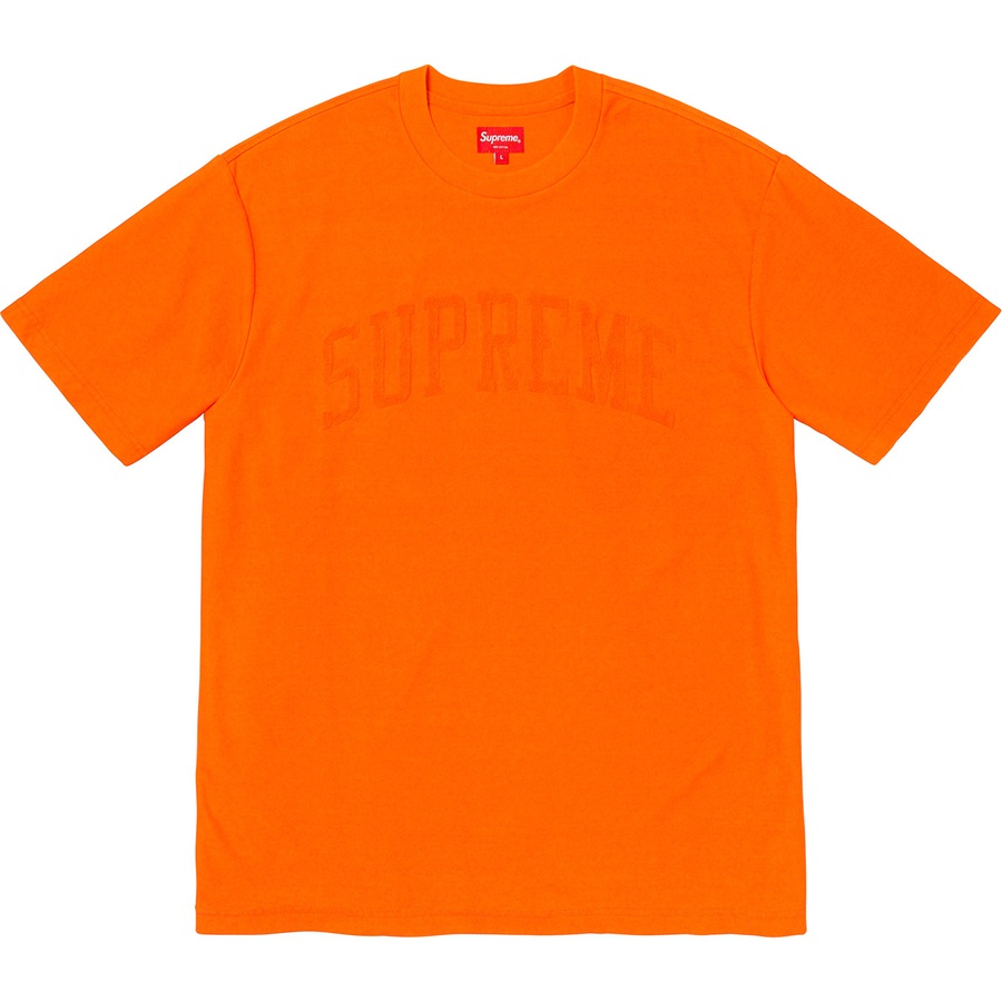 Details on Chenille Arc Logo S S Top Orange from fall winter 2019 (Price is $78)