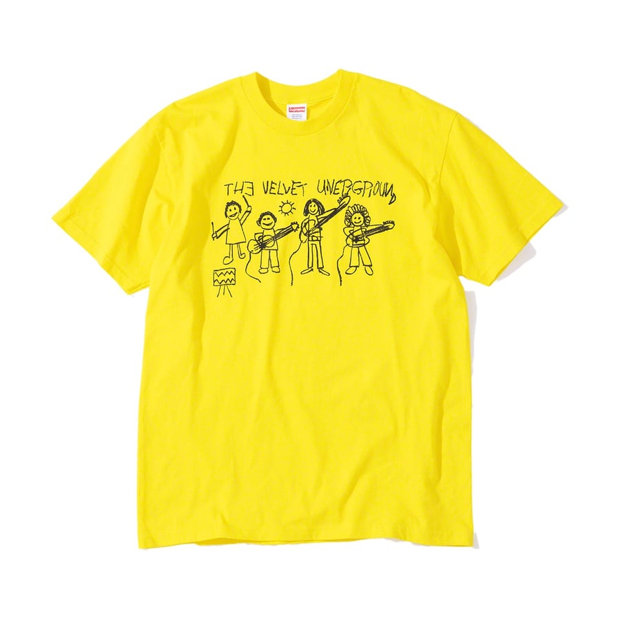 Details on Supreme The Velvet Underground Drawing Tee None from fall winter
                                                    2019 (Price is $48)