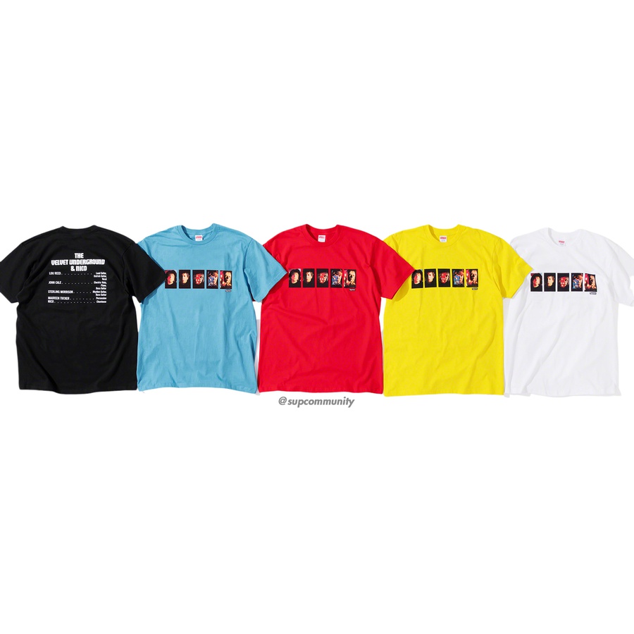 Supreme Supreme The Velvet Underground & Nico Tee released during fall winter 19 season