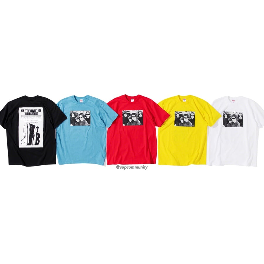 Supreme Supreme The Velvet Underground Tee releasing on Week 4 for fall winter 2019