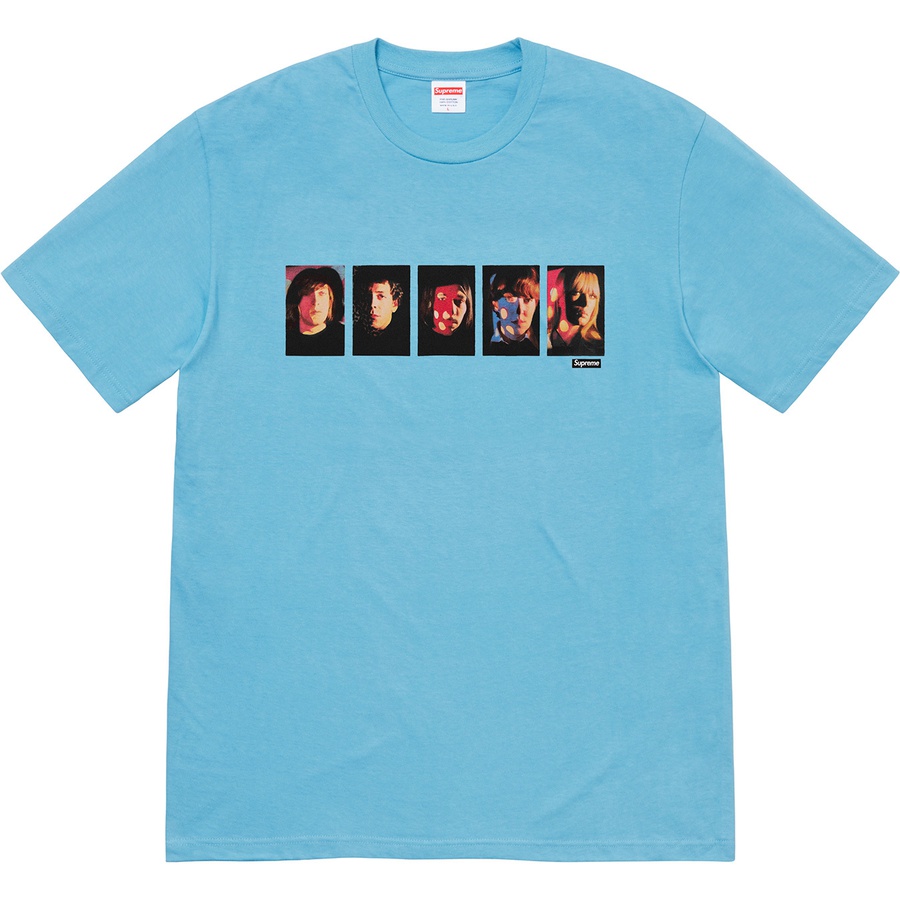 Details on Supreme The Velvet Underground & Nico Tee Light Slate from fall winter
                                                    2019 (Price is $48)