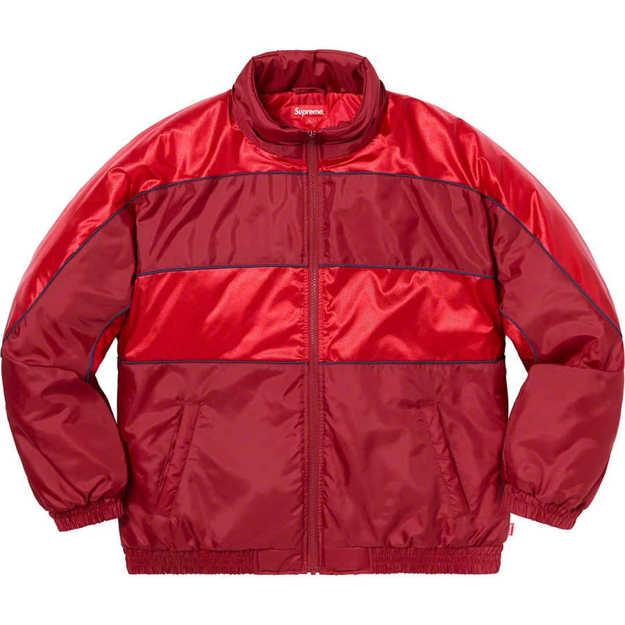 Supreme Sports Piping Puffy Jacket (FW19) - Red - $198