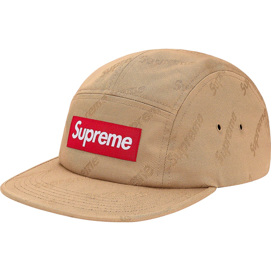Details on Jacquard Logos Twill Camp Cap Tan from fall winter 2019 (Price is $48)