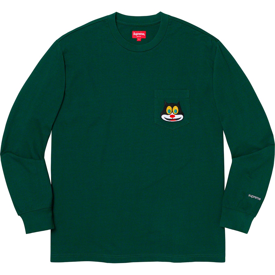 Details on Cat L S Pocket Tee Dark Green from fall winter 2019 (Price is $78)