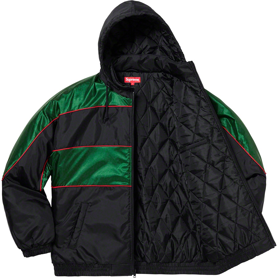 Details on Sports Piping Puffy Jacket Black from fall winter 2019 (Price is $198)
