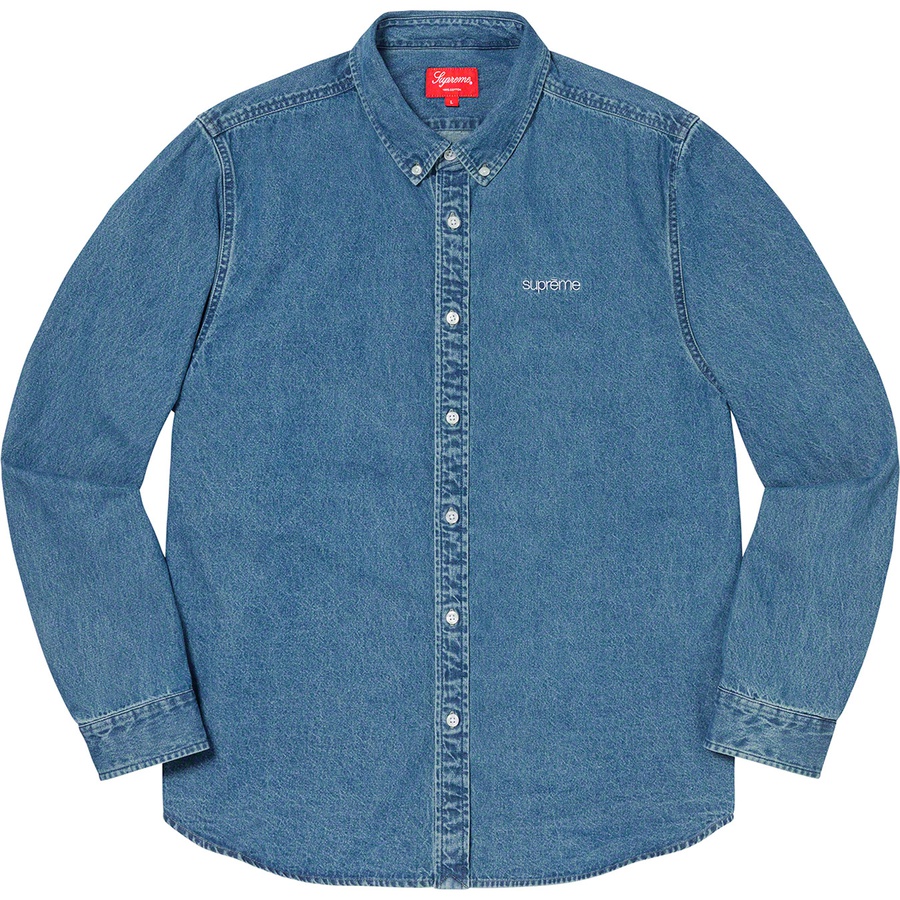 Details on Denim Shirt Blue from fall winter 2019 (Price is $128)
