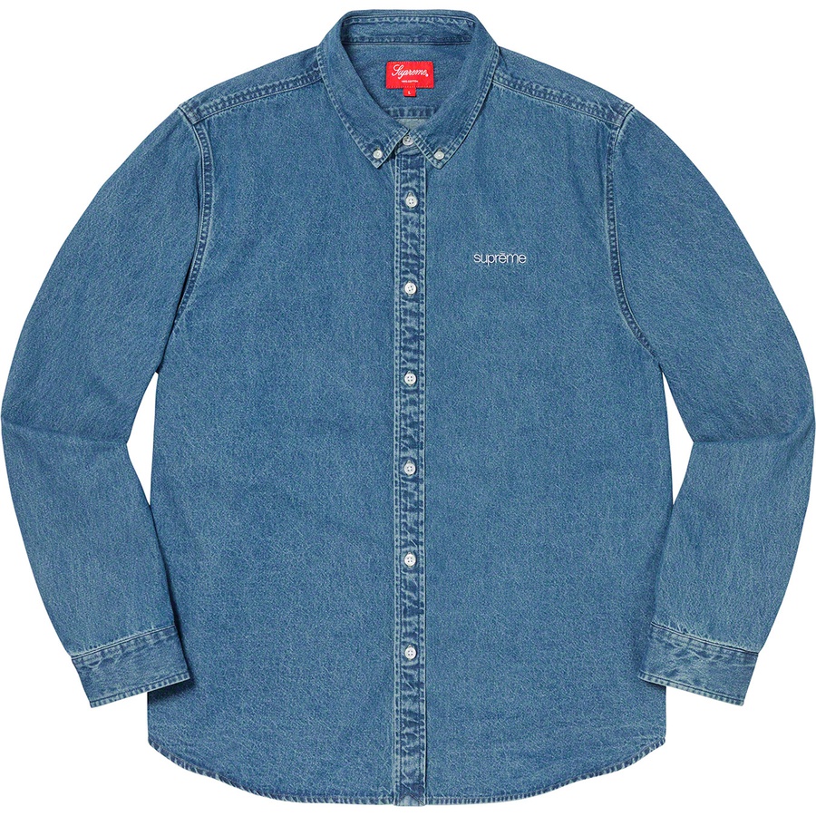 Supreme Denim Shirt (FW19) - Blue - $128