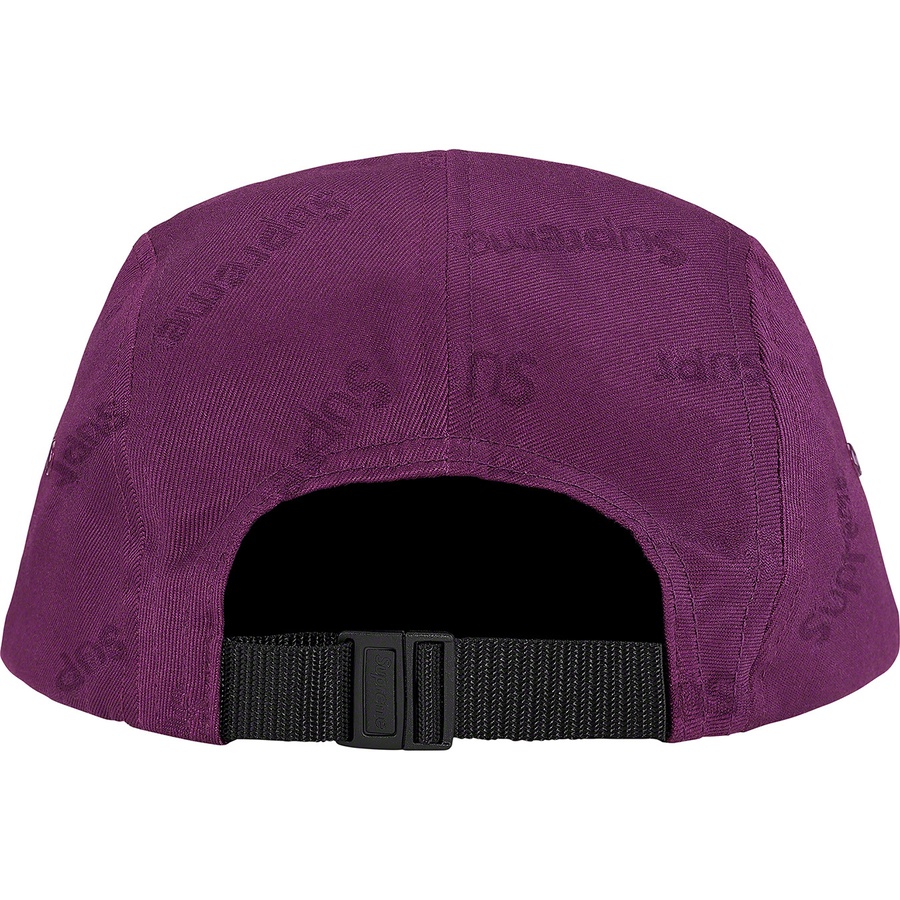 Supreme Jacquard Logos Twill Camp Cap (FW19) - Purple - $48