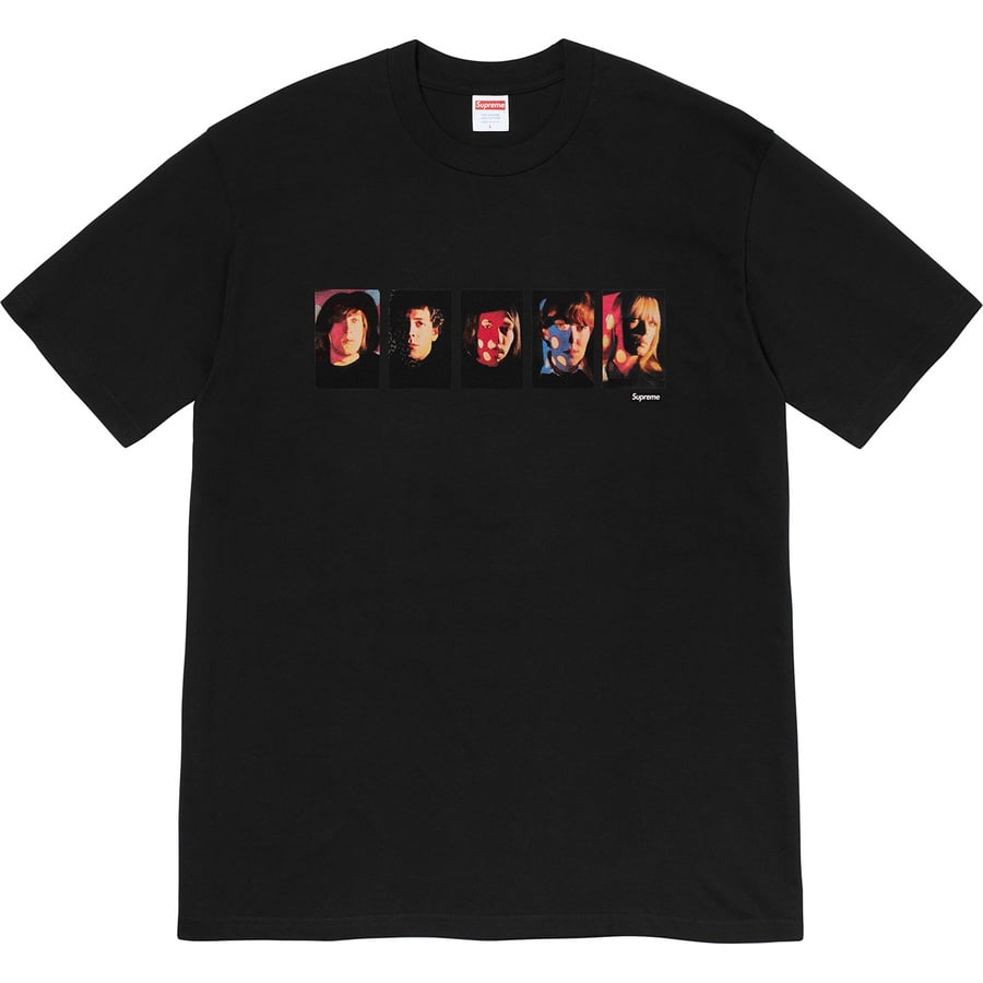 Details on Supreme The Velvet Underground & Nico Tee Black from fall winter
                                                    2019 (Price is $48)