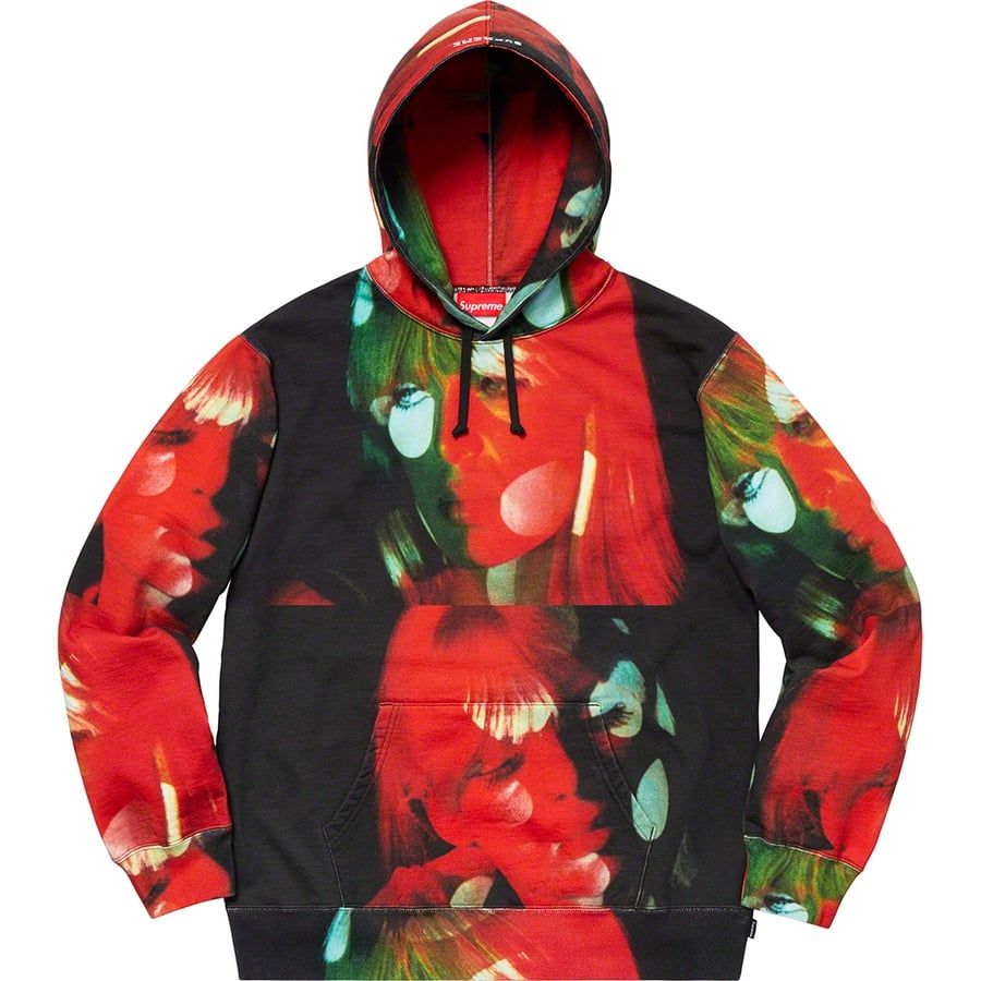 Details on Supreme The Velvet Underground Nico Hooded Sweatshirt Multicolor from fall winter
                                                    2019 (Price is $198)