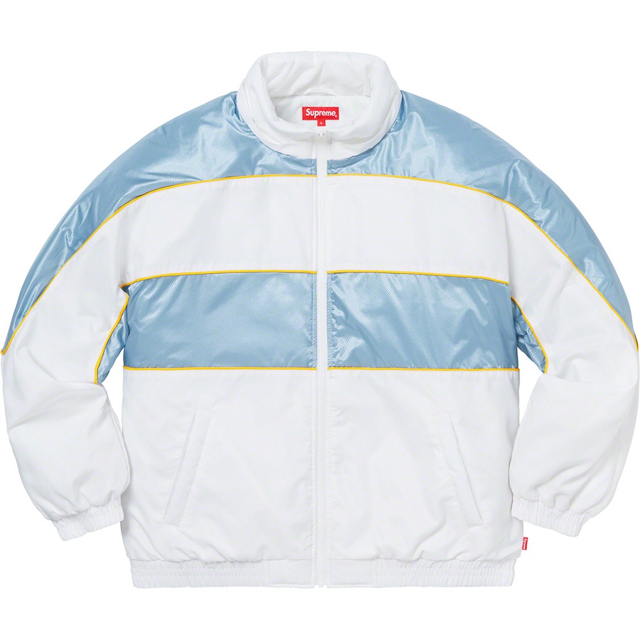 Details on Sports Piping Puffy Jacket White from fall winter
                                                    2019 (Price is $198)