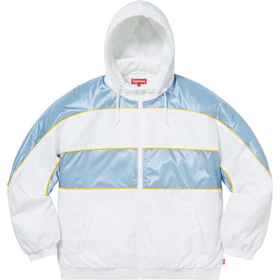 Supreme Sports Piping Puffy Jacket (FW19) - White - $198