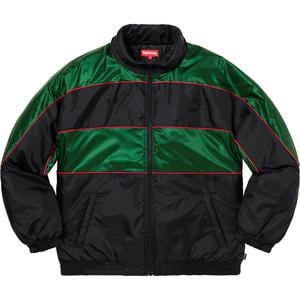 sports piping puffy jacket