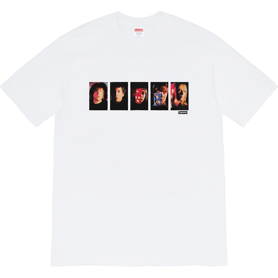 Details on Supreme The Velvet Underground & Nico Tee White from fall winter 2019 (Price is $48)