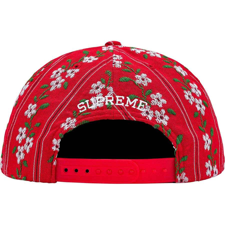 Details on Flower Jacquard 5-Panel Red from fall winter
                                                    2019 (Price is $48)