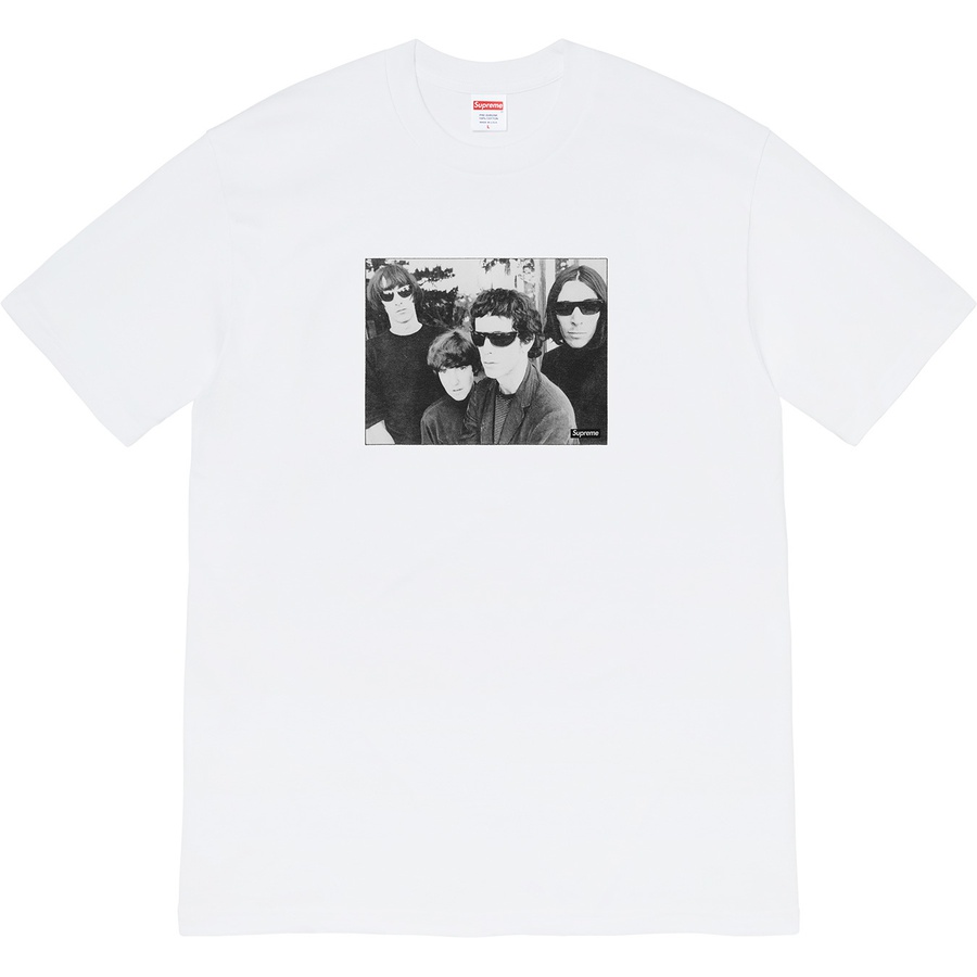 Details on Supreme The Velvet Underground Tee White from fall winter
                                                    2019 (Price is $48)