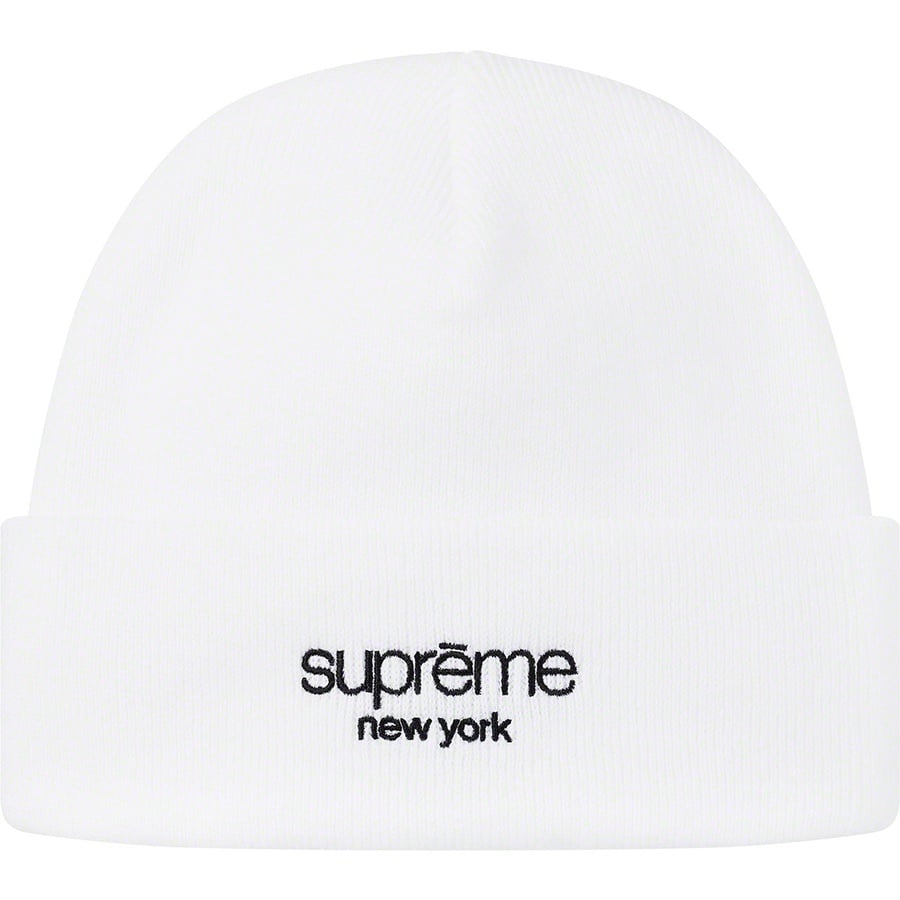 Details on Radar Beanie White from fall winter
                                                    2019 (Price is $36)