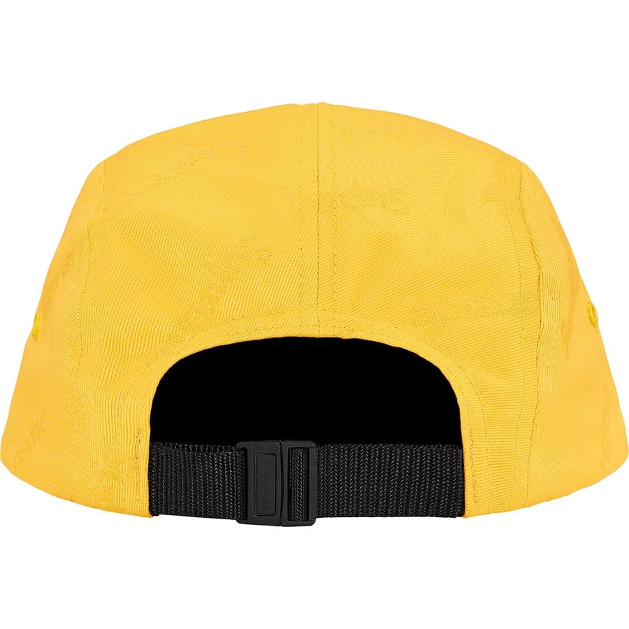 Details on Jacquard Logos Twill Camp Cap Yellow from fall winter 2019 (Price is $48)