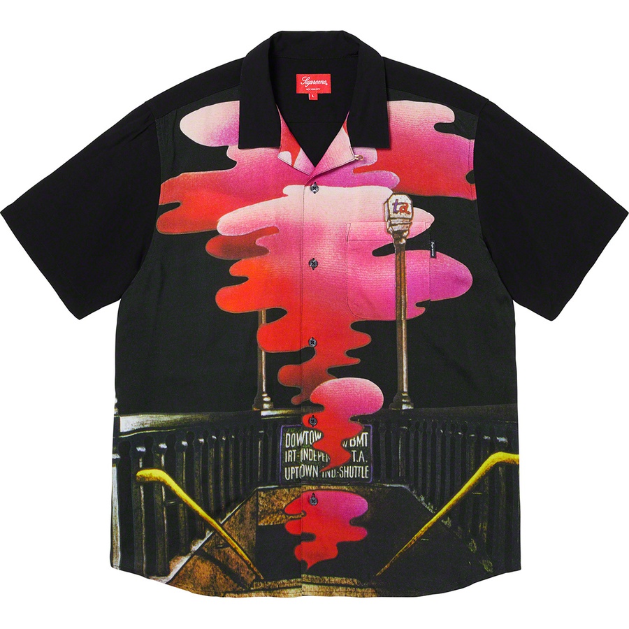 Details on Supreme The Velvet Underground Rayon S S Shirt Black from fall winter 2019 (Price is $158)