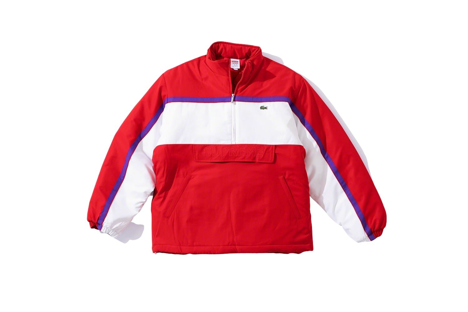 LACOSTE Puffy Half Zip Pullover - fall winter 2019 - Supreme