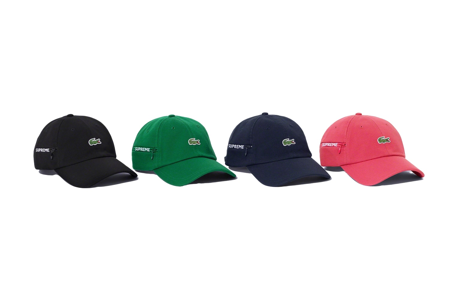 Supreme/LACOSTE Pique 6-Panel  ブラック