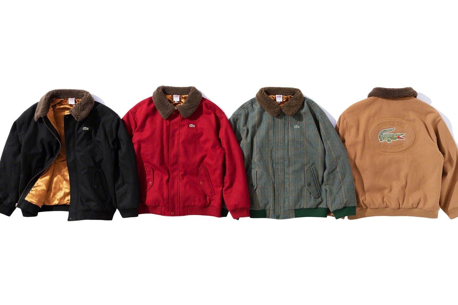 LACOSTE Wool Bomber Jacket - fall winter 2019 - Supreme