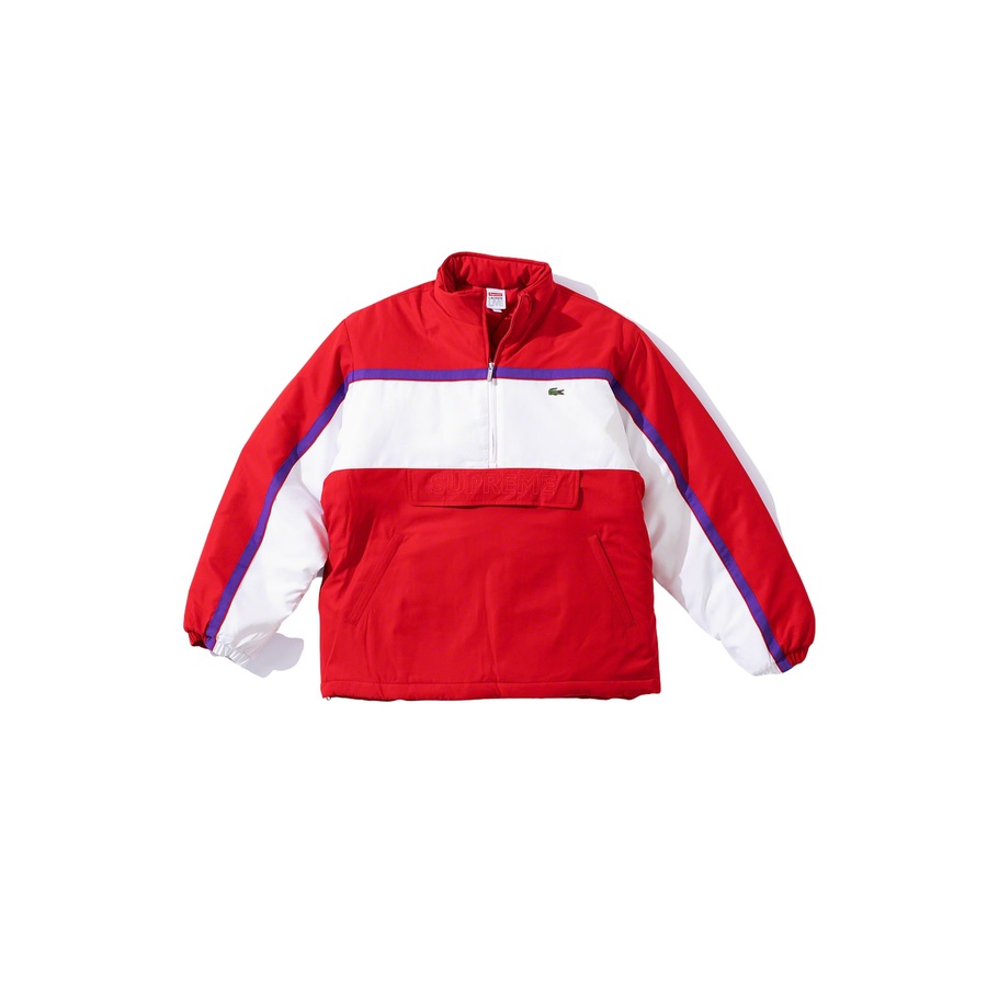 Details on Supreme LACOSTE Puffy Half Zip Pullover None from fall winter 2019 (Price is $218)