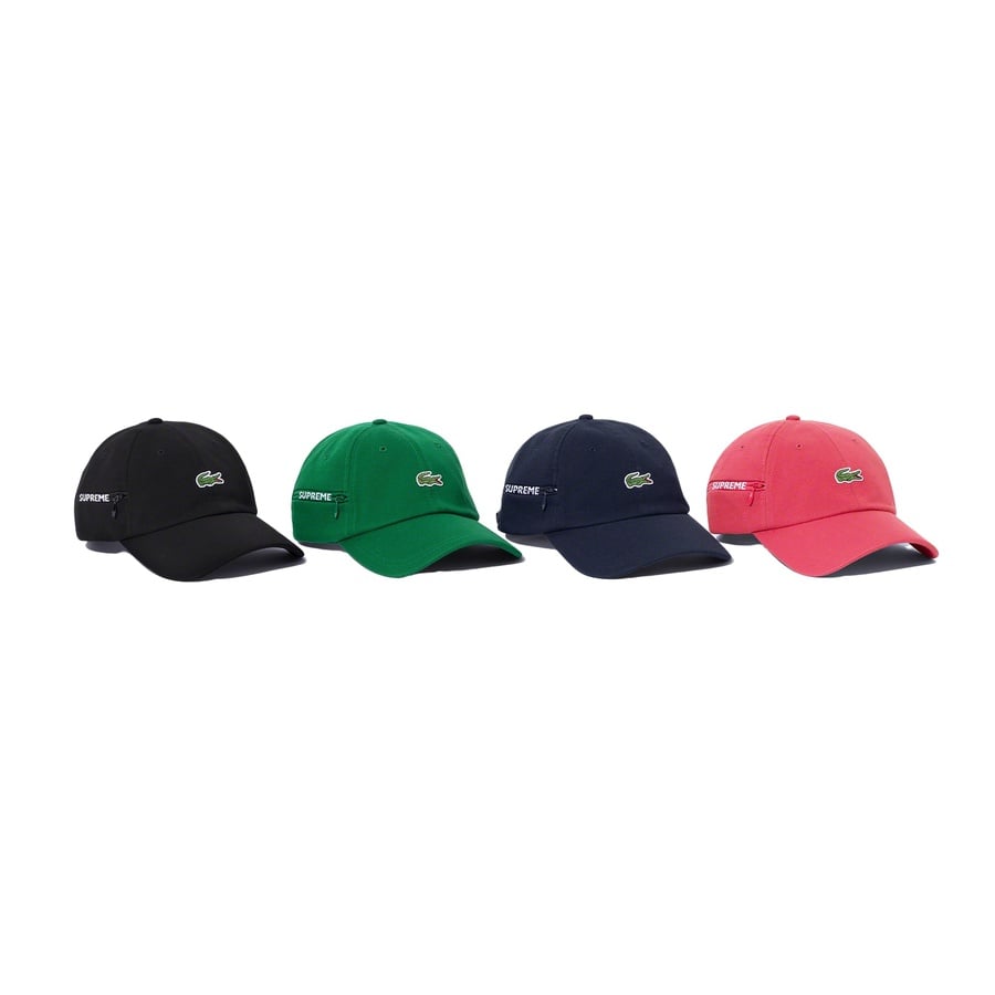 Details on Supreme LACOSTE Pique 6-Panel from fall winter 2019 (Price is $68)