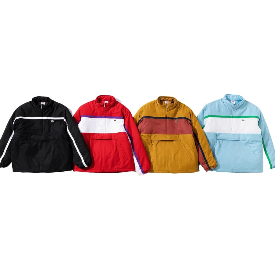 Details on Supreme LACOSTE Puffy Half Zip Pullover from fall winter
                                            2019 (Price is $218)