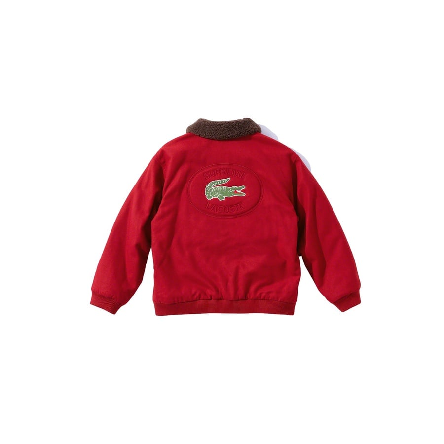 Details on Supreme LACOSTE Wool Bomber Jacket None from fall winter 2019 (Price is $368)