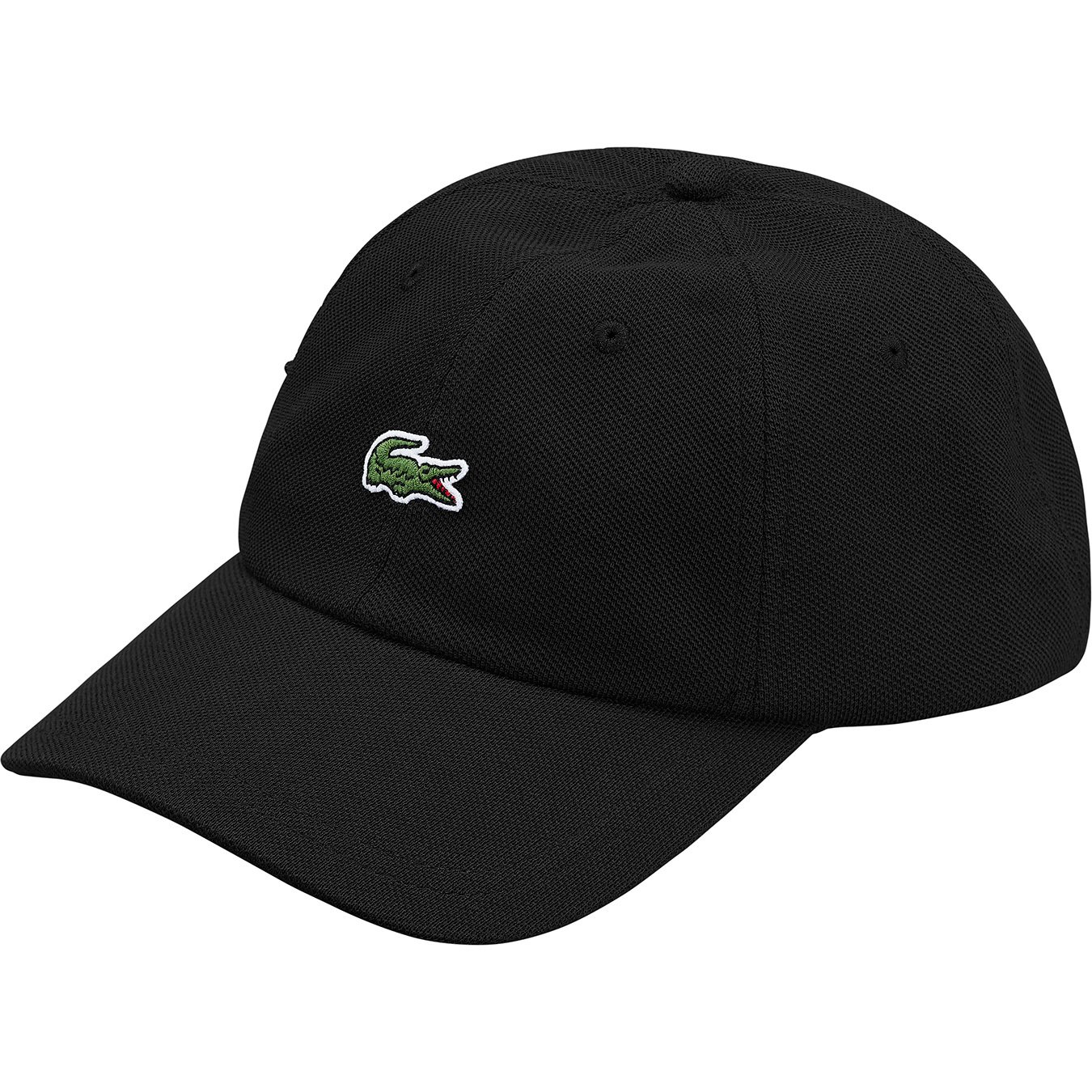 Supreme/LACOSTE Pique 6-Panel  ブラック